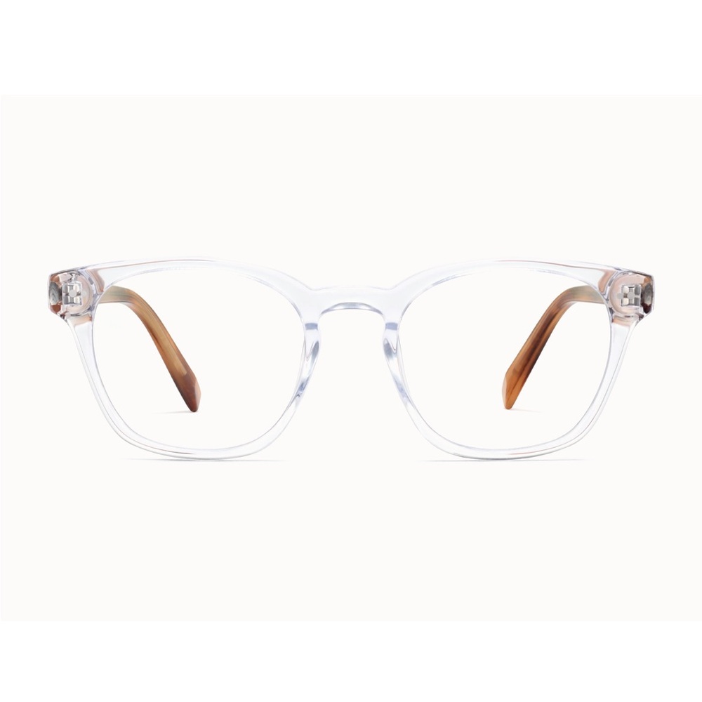 Warby Parker Felix Transparent Medium Frame Glasses View 6